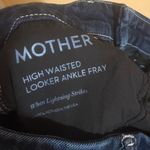 MOTHER Denim Mother High Waisted Looker Ankle Fray Jeans in When Lightning Strikes Photo 3