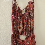 Raga Anthropologie Maxi Dress Women Small  Boho KeyHole Slit Festival Hippie Rave Photo 12