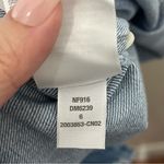 Madewell  Denim Puff-Sleeve Mini Dress Size 6 Dawnshire Wash Cotton Blue Button Photo 9