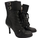 Esprit  Black Women's High Heel Leather Booties Size 8.5 Photo 0