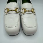 Gucci Houdan 15 Horsebit Platform Loafer Pump in White Leather Size 35.5 EU Photo 6