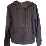 Eddie Bauer Black Full-Zip Hoodie Sweatshirt — Drawstring Hood, Kangaroo Pocket, Photo 0