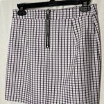Garage  Lavender Check Plaid Print A Line Mini Skirt Pink Purple Y2K Skater Small Photo 5