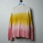 Aerie  Pink/Yellow Ombre Pullover Sweater Women's Large Photo 2
