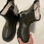 ZARA STRETCH RUBBERIZED ANKLE BOOTS Size 6 (New with tag) Photo 5