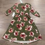 French Grey NWT  Maternity Green Floral Brushed Knit Dress - Size XS Photo 1