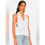525 America  Women's White Sweater Multi-Way Halter Top Photo 2