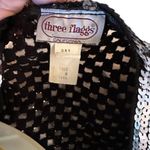 Vintage Three Flags‎ California Sequin Dress with Jacket Black Size 8 Photo 6