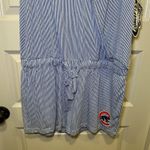 NWT MLB Concept Sports Ladies Chicago Cubs Blue Striped V Neck Romper XL Photo 8