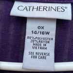 Catherine’s Lightweight Purple 3/4 Sleeve Kimono Cardigan Size 0X Photo 1