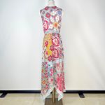 Johnny Was $458 NWOT  Embroidered Irregular Asymmetry Floral Midi Shirt Dress S Photo 5