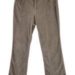 Liz Claiborne  Taupe Brown Bootlegg Corduroy Pants Size 10 Petite Brown Corduroys Photo 0