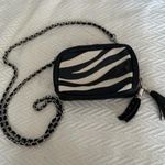 Brighton  zebra print leather and chain crossbody bag Photo 0