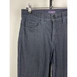 NYDJ Dark Blue Wash Lift Tuck Technology Crop Cuffed Denim Jeans Size 2 Photo 1