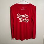 Isabel Maternity Santa Baby Holiday Graphic Long Sleeve Tee S Red Size undefined Photo 1