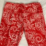 LuLaRoe 3/$15 LULA ROE Red & White Bandana Print Boho Chic Leggings, TC Photo 2