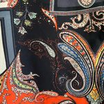 Joan Vass Womens  long sleeve paisley blouse. Size L Photo 1