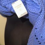 Blue Blush Cozy Blue Faux Corset Back Mockneck Sweater NWOT Photo 5