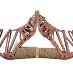 Anthropologie Miss Albright Ankle Wrap Strap Boho Sandals Blush Leather Size 6.5 Photo 13