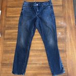 Athleta Skulptek Skinny Jeans Blue Womens Dark Wash Mid Rise Stretch Denim Photo 0