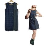 Julia Jordan JULIA JORDON Navy Tweed Grid Shift Dress NWT 14 Photo 3