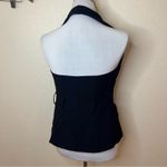 Hutch  | Anthropologie navy blue tuxedo vest top blouse NEW XXS Photo 5