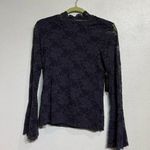 Vince Camuto  Crew Navy Artistic Muse Blouse Sz PXS NWT Photo 0