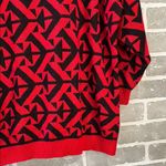 Vintage Knit Sweater Red and Black Crew Neck Size undefined Photo 4