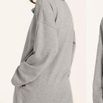 J.Crew • University Terry Long Half-zip Tunic sweatshirt pullover heathered grey Photo 10