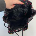 Vera Bradley NWOT  black Havana‎ dot patterned drawstring magnetic backpack bag Photo 5
