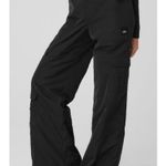 Alo Yoga Alo High-Waist Ski Moto Puffer Pants Black Hi-Rise Waisted Wide Leg Edgy Warm L Photo 3