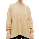 Free People  Movement Pale Yellow Pullover size Medium Photo 0