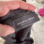 Wooden Ships  Women’s Grey Pink S/M Love Sweater Alpaca Blend Photo 3