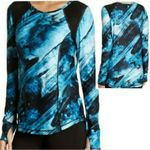 Nanette Lepore activewear top mesh shoulder thumb holes women Size Small Photo 1