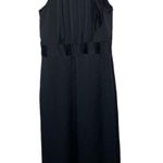 Banana Republic Satin Halter Wide Leg Black Jumpsuit size 6 Photo 0