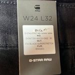 G-Star Raw D-Staq Mid Rise Skinny Super Stretch Jeans Black Size 24 NWT Photo 6