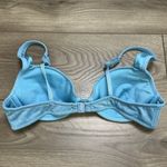 Triangl Swimwear Blue Shimmer Bikini Top Size Large Photo 5