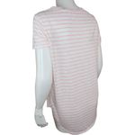 LC Lauren Conrad Lauren Conrad Coral White Striped 'Sunkissed' Short Sleeve T-Shirt Medium Photo 9