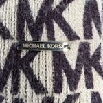 Michael Kors Michael  Logo MK Knit Fringe Scarf 10 x 94 In Designer Soft Cozy Photo 2