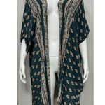 Angie  Womens Floral Kimono Size Small Open Front Cover Up Boho Layering Beachy Photo 0