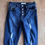 Kancan Chelsea High Rise Super Skinny Jeans Distressed Button Fly Jeans Size 27 Blue Photo 4