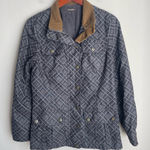 J. McLaughlin Gray Women's Jacket Coat with Corduroy Collar Women's Size XS Photo 0