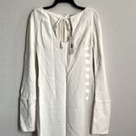 Et Ochs Gabriella Open Neck Gown Long Sleeve Dress in White, NWT, Size 4 White Photo 6