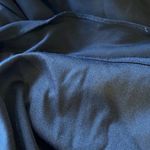 XScape ‎ Dress Women 10 Petite Navy Blue Ruched Long Lace Sleeve Gown Cocktail Photo 9