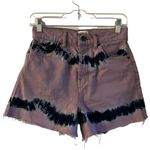 BDG Urban Outfitters Pax Purple & Blue Tie Dye Denim Shorts Size 26 Casual Photo 1