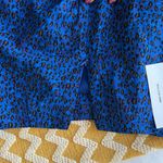 Urban Outfitters Blue Leopard Print Mini Skirt  Photo 4