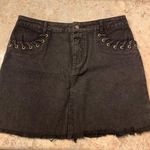 Dress Up Black Denim Skirt Photo 0