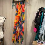 Nicole Miller Cute NWOT floral tropixal maxi pull on dress  jungle beach safari Photo 9