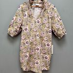 Sundays  Spence Poplin Dress In Sage Floral M Photo 1