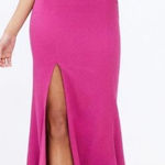 Dress the Population New  Gracelyn Blouson Jersey Gown In Hibiscus Sz M $248 Photo 0